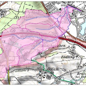 Gefahrenzonenplan Mönchgrabenbach