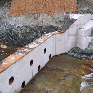 Verstärkung Tosbecken KW Hollersbach